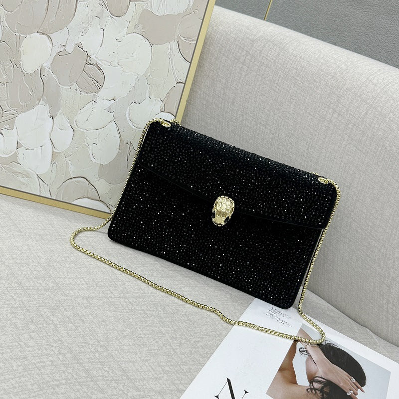 Damen Clutch mit funkelndem Strass Nord Taschen