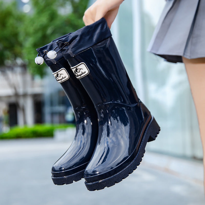 Damen Hochwertige und Stylische Gummistiefel mit Verstellbarem Schnürsystem Nord Taschen