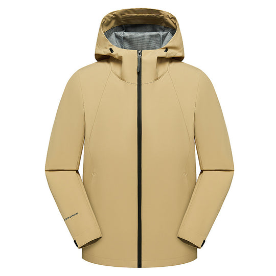 Herren dreilagige Softshell-Kapuzenjacke mit nahtversiegelter Wetterschutzmembran und ergonomischem Schnitt Nord Taschen