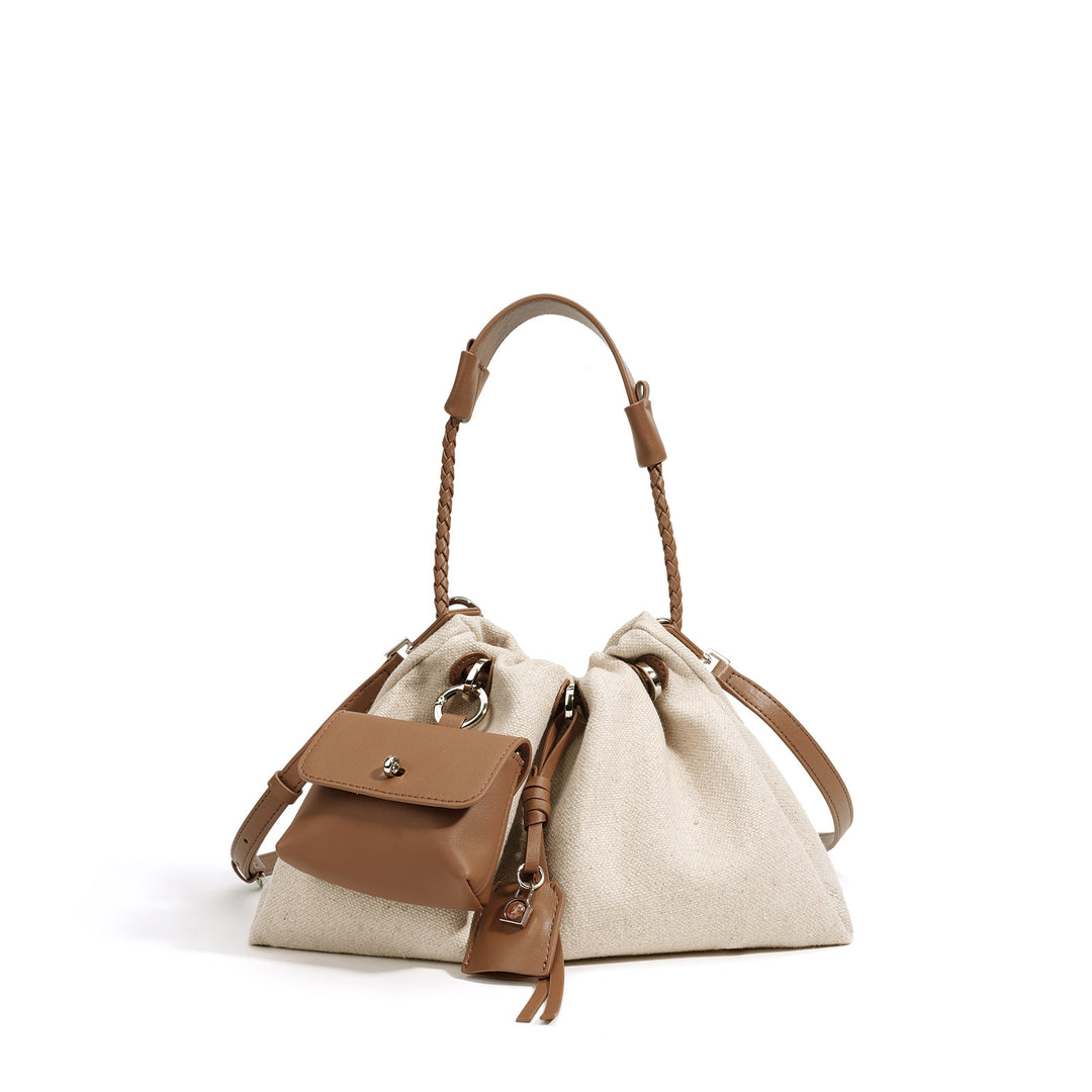 Damen lässige Stoffhandtasche mit abnehmbarem Minibag Nord Taschen