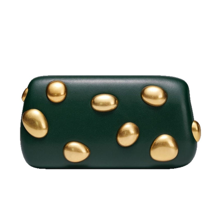 Damen elegante Clutch Tasche mit goldenen Akzenten Nord Taschen