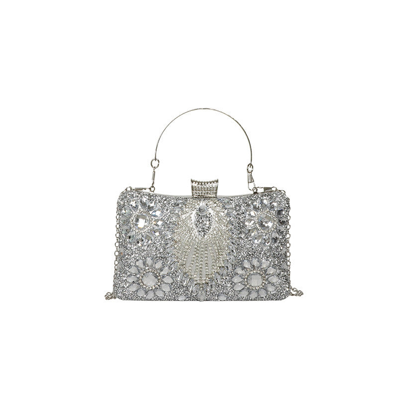 Damen Clutch-Tasche mit funkelnden Strass- und Perlenapplikationen Nord Taschen