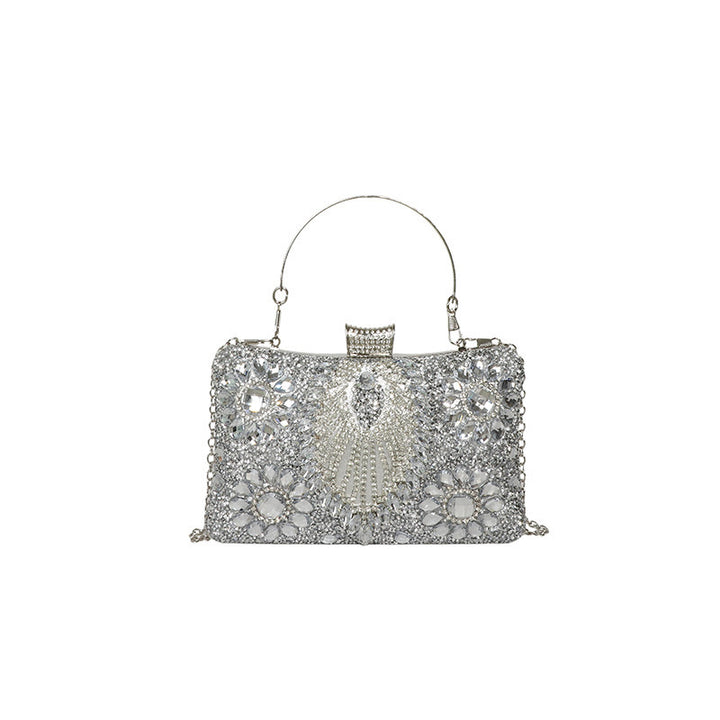 Damen Clutch-Tasche mit funkelnden Strass- und Perlenapplikationen Nord Taschen