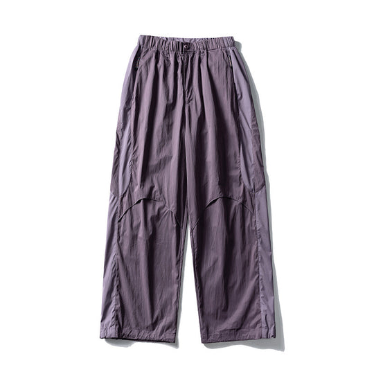 Herren Weite technische Nylon-Cargohose mit elastischem Bund und Paneel-Details Nord Taschen