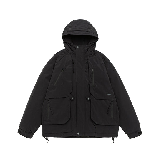 Herren Technischer Winterparka mit Kapuze und Multifunktionstaschen Nord Taschen