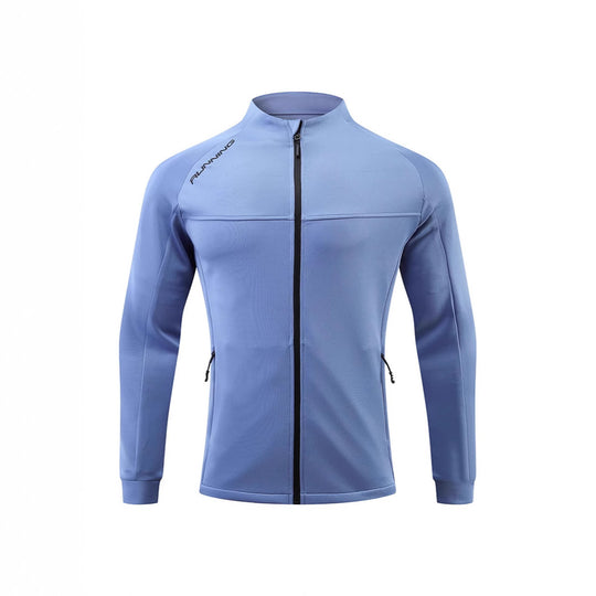 Herren Lauf-Trainingsjacke mit windabweisendem Stretch, Slim-Fit und Reißverschlusstaschen Nord Taschen
