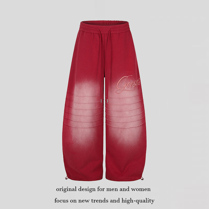Damen Extraweite Palazzo-Sweathose mit Steppdetails, Tunnelzugbund und verstellbarem Saum Nord Taschen