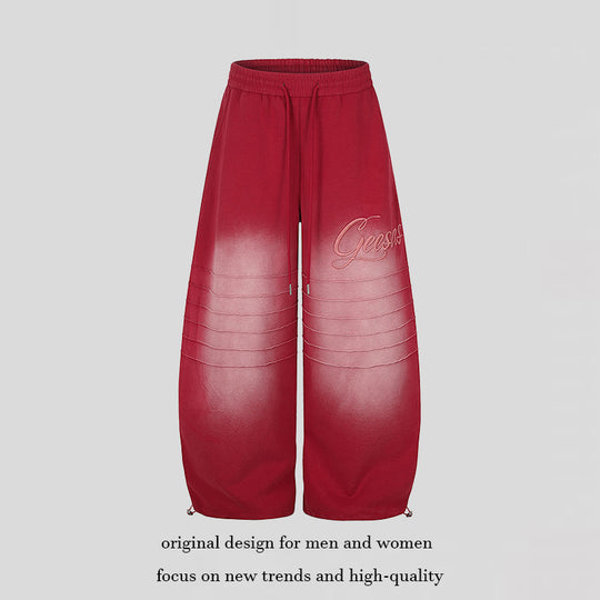 Damen Extraweite Palazzo-Sweathose mit Steppdetails, Tunnelzugbund und verstellbarem Saum Nord Taschen