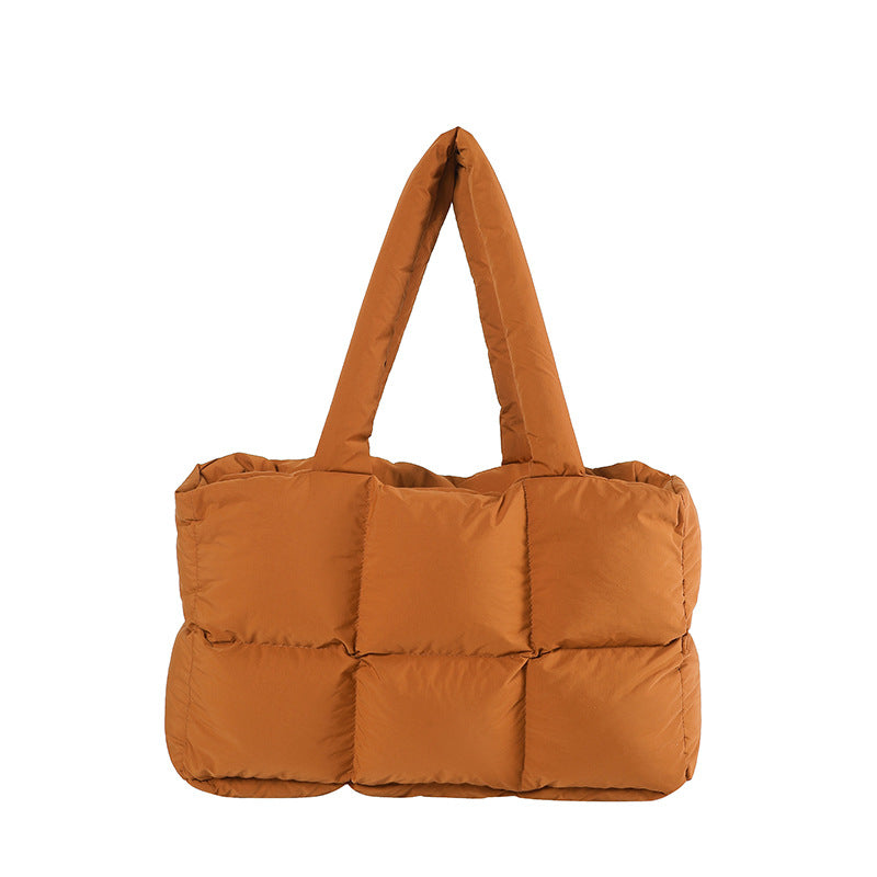Damen PU Leder Shopper Tasche mit ergonomischem Tragegriff und moderner Steppung Nord Taschen
