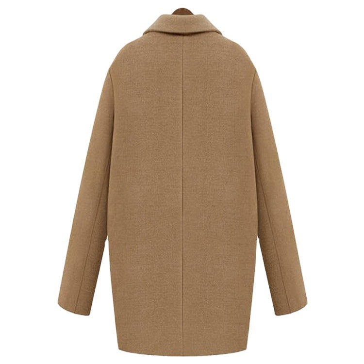 Damen Oversize Wollmix Shortcoat mit gesteppter Innenfütterung und Pattentaschen Nord Taschen