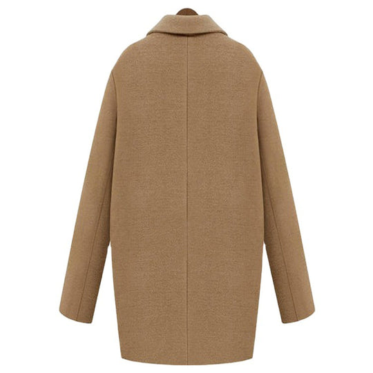 Damen Oversize Wollmix Shortcoat mit gesteppter Innenfütterung und Pattentaschen Nord Taschen