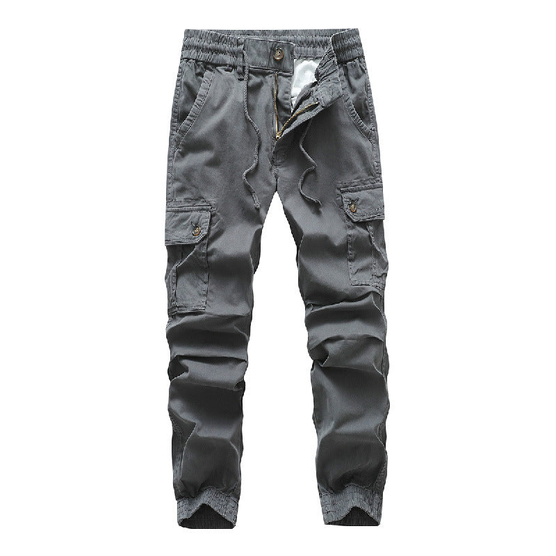 Herren Funktionale Cargo-Joggerhose im Urban-Workwear-Stil mit Kordelbund und Klapptaschen Nord Taschen