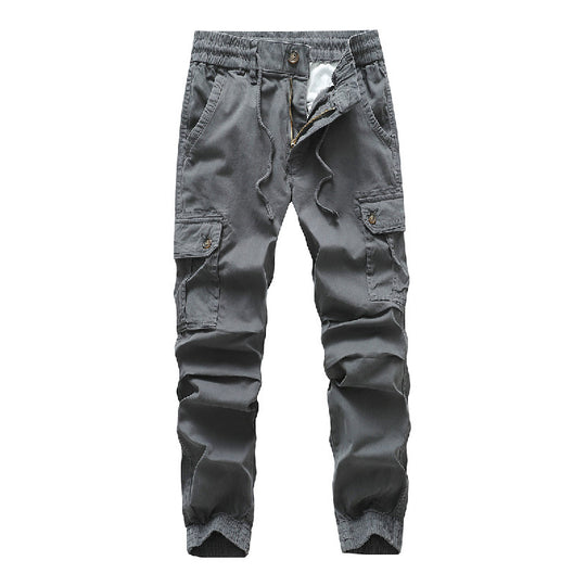 Herren Funktionale Cargo-Joggerhose im Urban-Workwear-Stil mit Kordelbund und Klapptaschen Nord Taschen