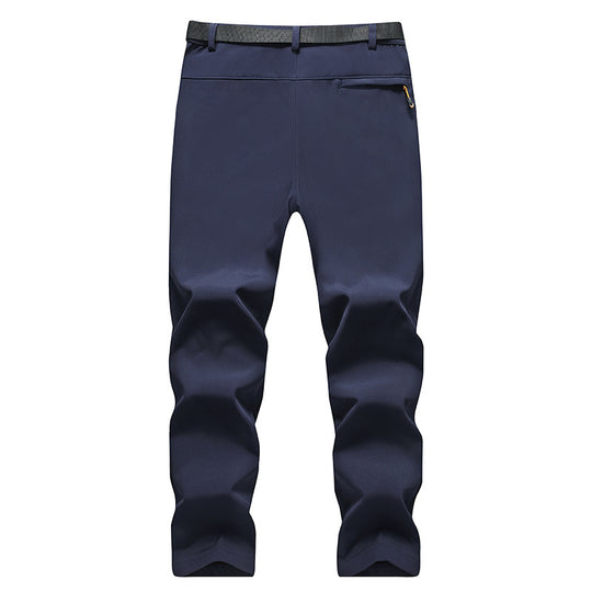 Herren Softshell-Outdoorhose mit integriertem Gürtel, knievorformten Verstärkungen und Reißverschlusstaschen Nord Taschen
