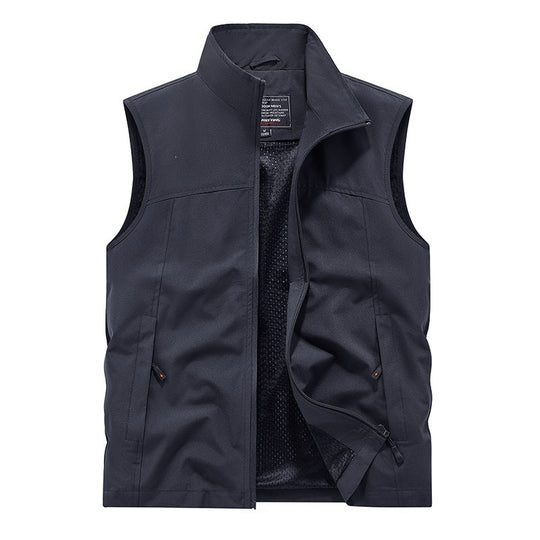Herren Softshell-Weste mit Mesh-Innenfutter, windabweisend & Reißverschlusstaschen Nord Taschen