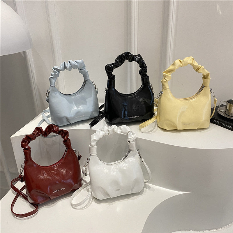 Damen modische Handtasche mit gerafftem Tragegriff Nord Taschen