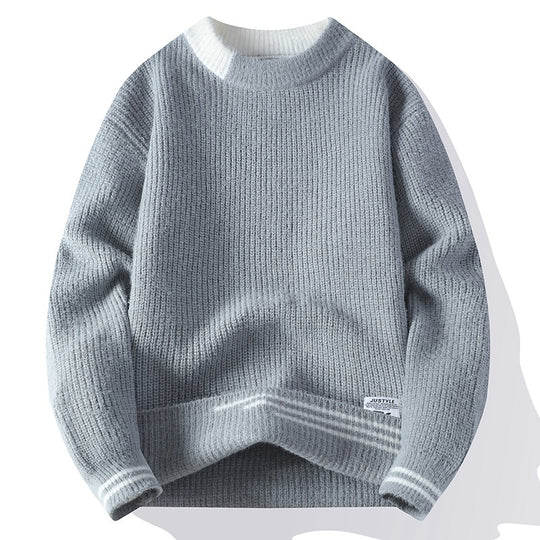 Damen Gemütlicher Strickpullover mit strukturiertem Muster Nord Taschen
