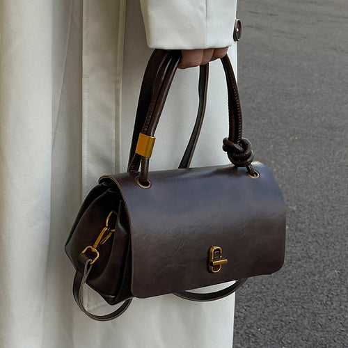 Damen elegante Handtasche mit einzigartigem Verschluss Nord Taschen