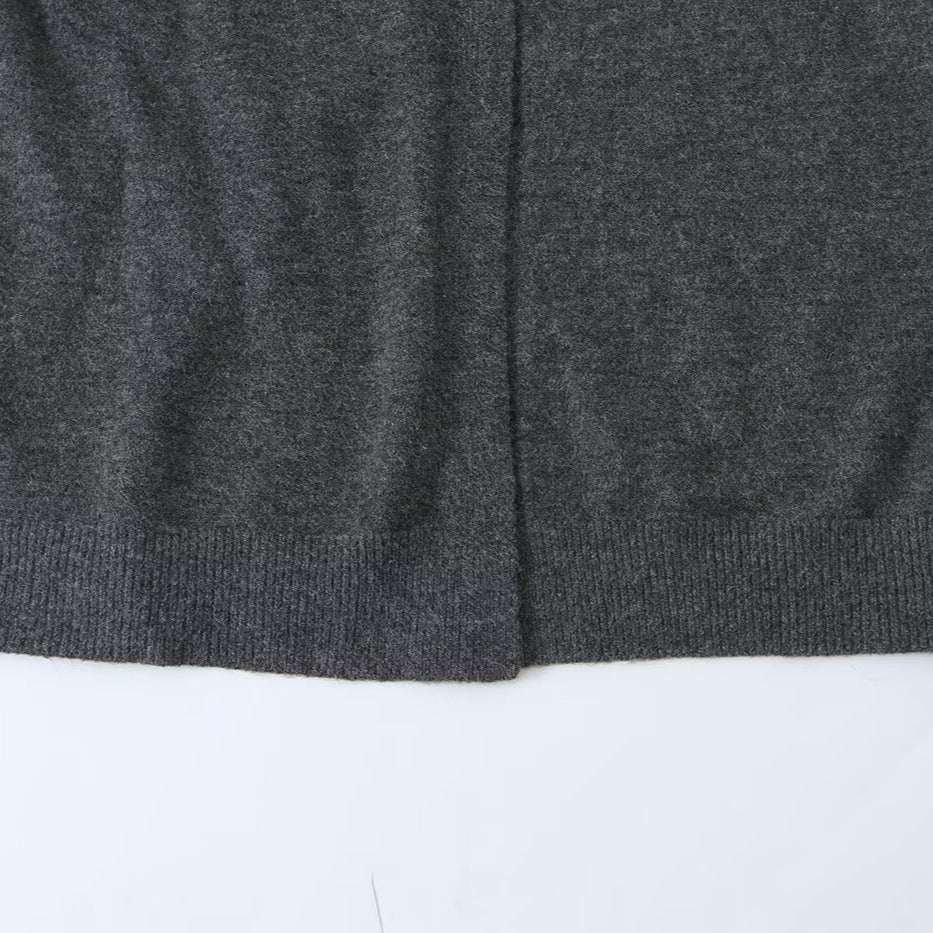Damen Lange Kapuzen-Strickjacke mit durchgehender Knopfleiste und gerippten Bündchen Nord Taschen