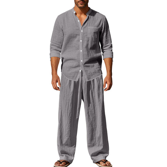 Herren lässiges Oberteil und lockere Hose Set