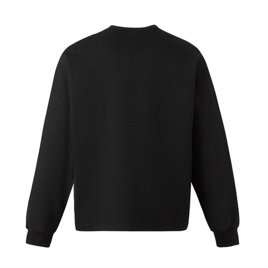 Unisex Oversize Sweatshirt mit kurzem Henley‑Placket und verschwommenem Grafikprint Nord Taschen