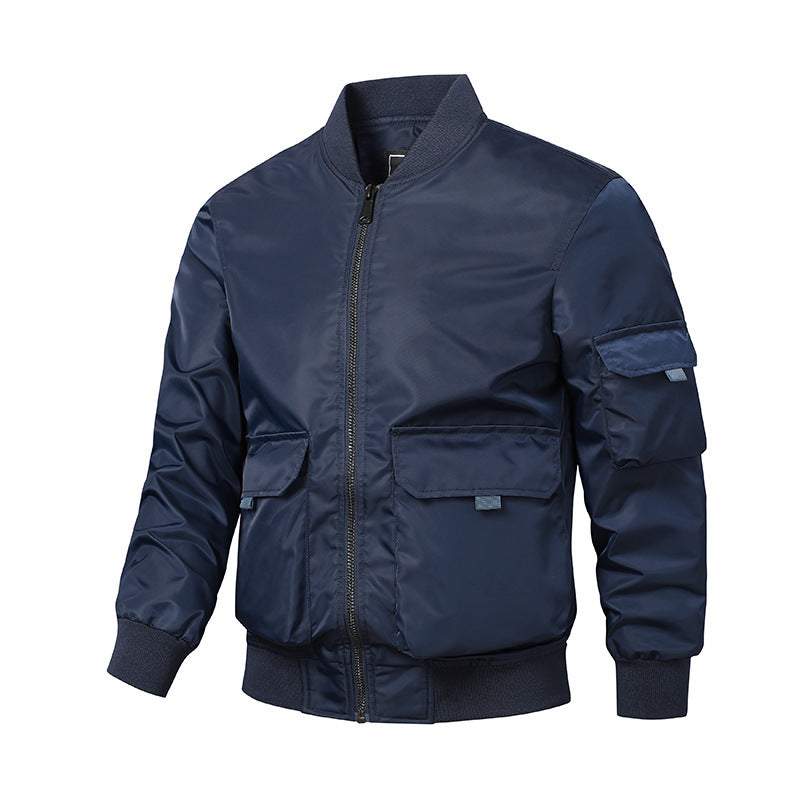 Herren Bomberjacke im Utility‑Style mit windabweisender Shell, Mehrfachtaschen und Rippbündchen Nord Taschen