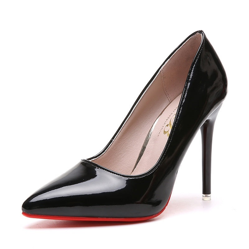 Damen Elegante Stiletto-Pumps mit hochglänzender Oberfläche
