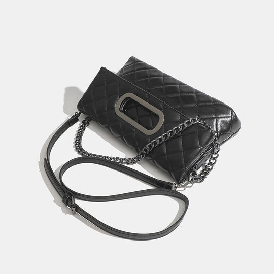 Damen Clutch-Tasche mit elegantem Rautenmuster und hochwertigem Kettenverschluss Nord Taschen