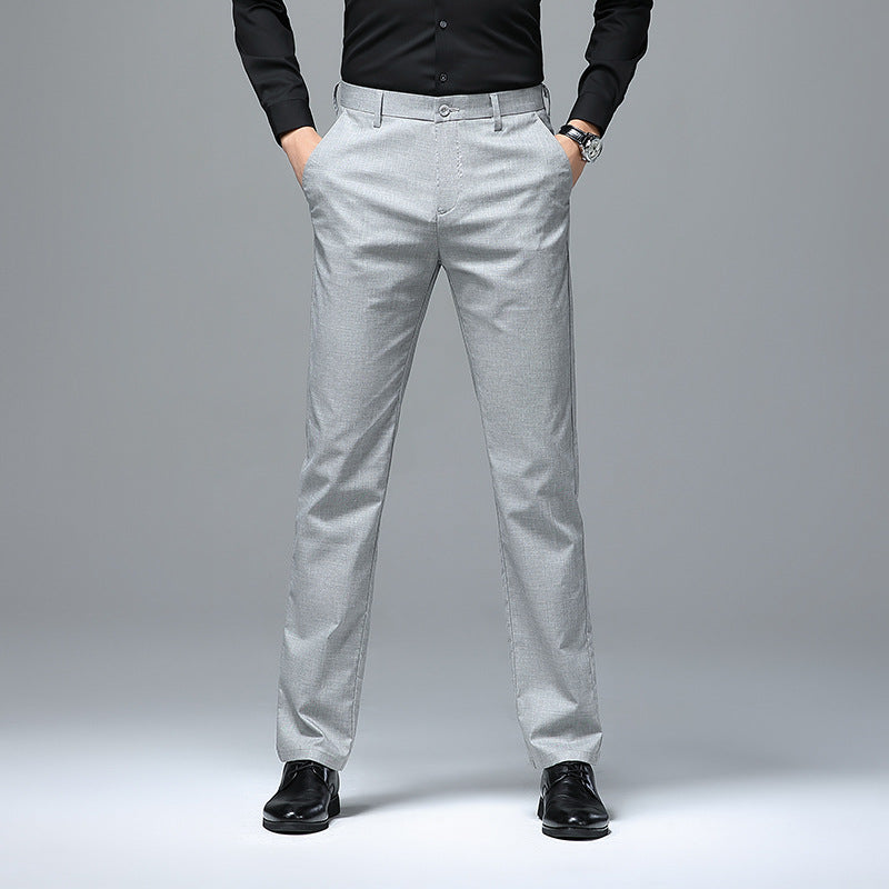 Herren Schmale Chino-Businesshose mit Bügelfalte und leichtem Stretch Nord Taschen
