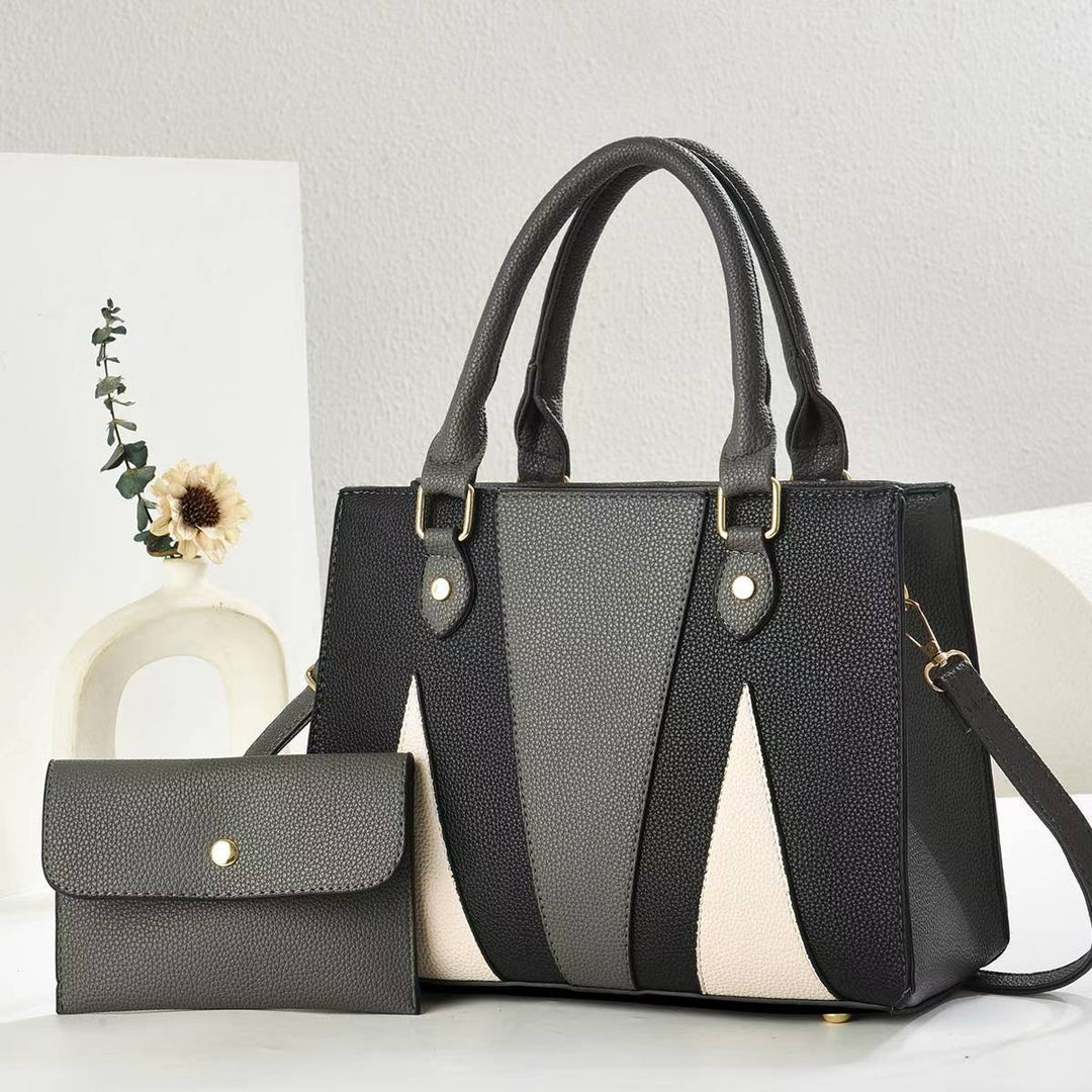 Damen modische Handtasche im modernen Design mit abnehmbarer Mini-Clutch Nord Taschen
