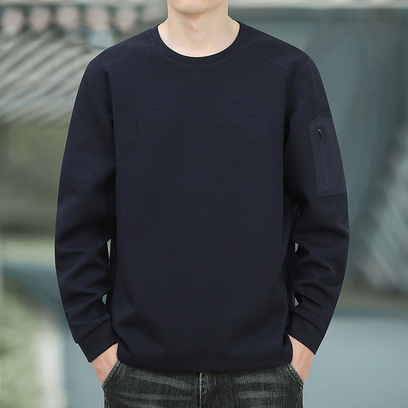 Herren Oversized Sweatshirt mit kontrastierenden Seitentaschen und weichem Fleecefutter Nord Taschen