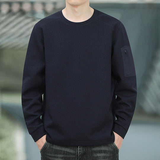 Herren Oversized Sweatshirt mit kontrastierenden Seitentaschen und weichem Fleecefutter Nord Taschen
