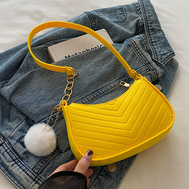 Damen Schultertasche mit elegantem geflochtenem Design Nord Taschen
