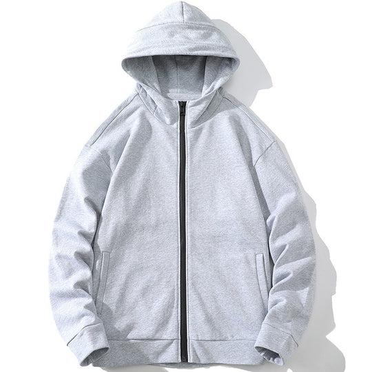 Unisex Oversize Kapuzen-Zipjacke aus weichem Fleece mit durchgehendem Reißverschluss und Eingrifftaschen Nord Taschen