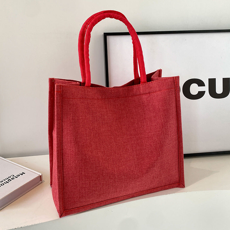 Damen Jute-Shopper-Tasche mit stilvollem Design Nord Taschen
