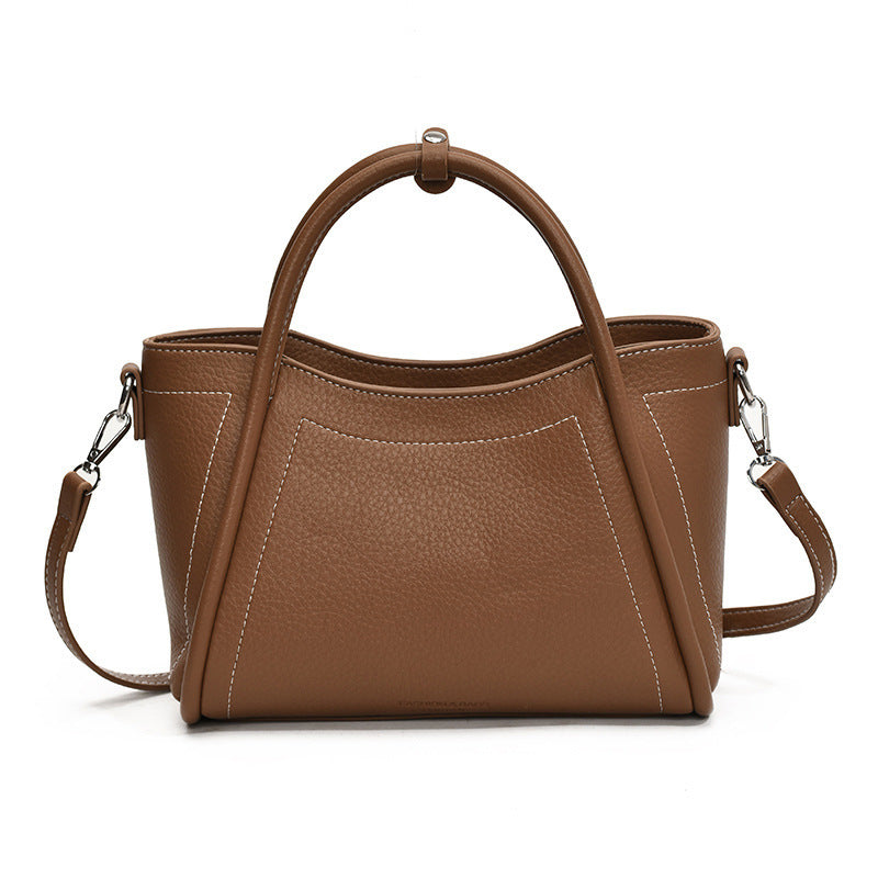 Damen elegante Handtasche mit feinem Leder und strukturiertem Design Nord Taschen