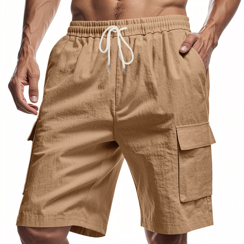 Herren Cargo-Shorts mit mehreren praktischen Taschen und elastischem Bund
