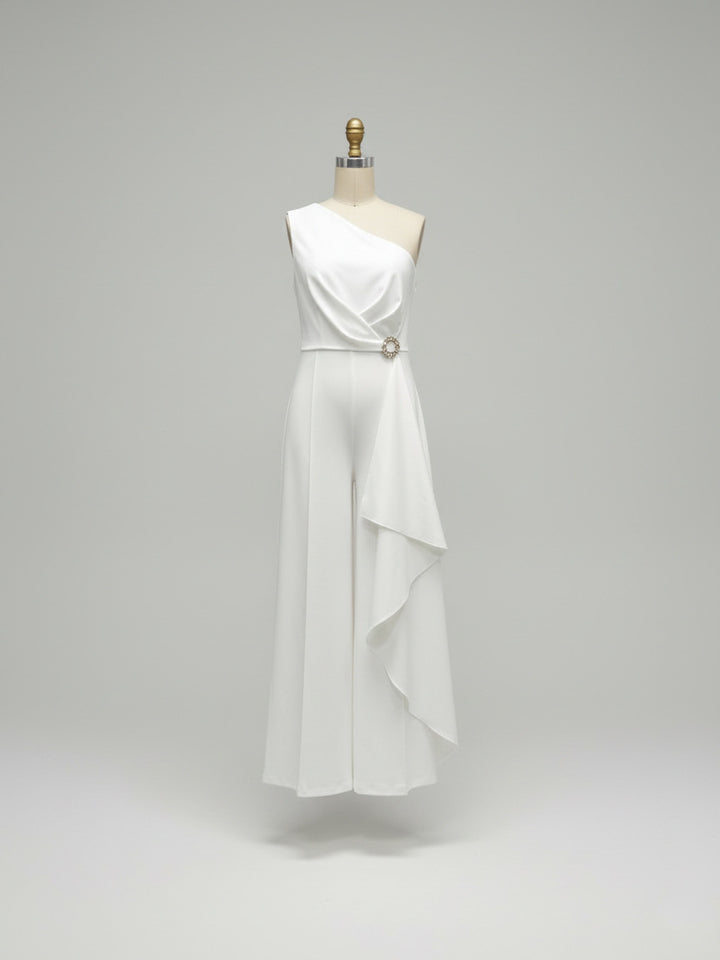 Eleganter Overall Damen Rundhals