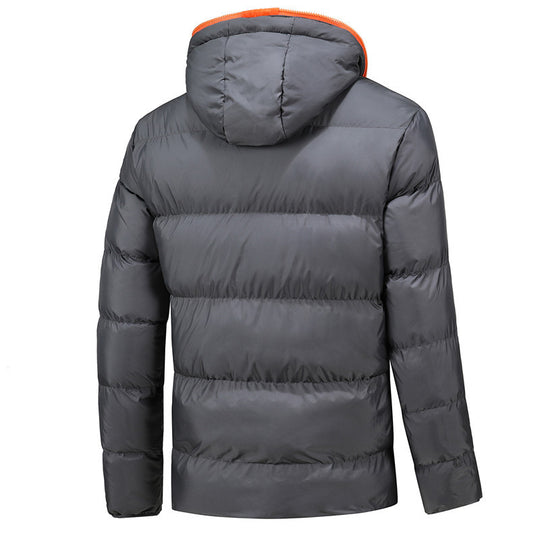 Herren Stepp-Winterjacke mit Kapuze, ultraleichter Thermoisolierung und kontrastierenden Reißverschlüssen Nord Taschen