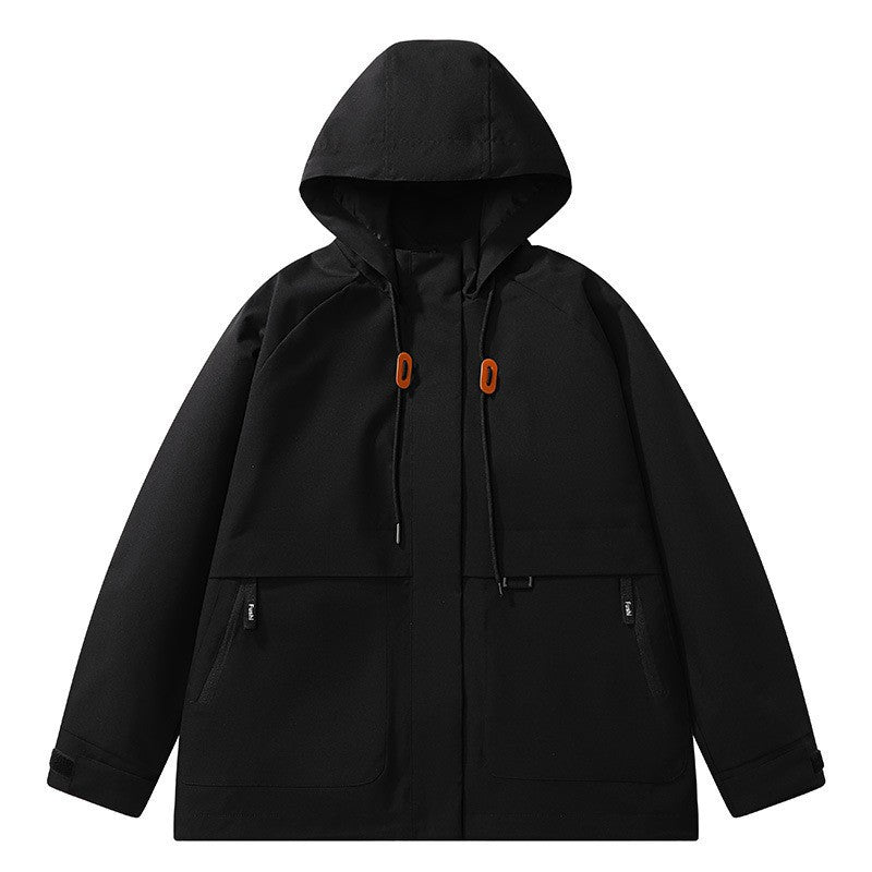 Unisex leichte wind- und wasserabweisende Kapuzenjacke im minimalistischen Utility-Stil Nord Taschen