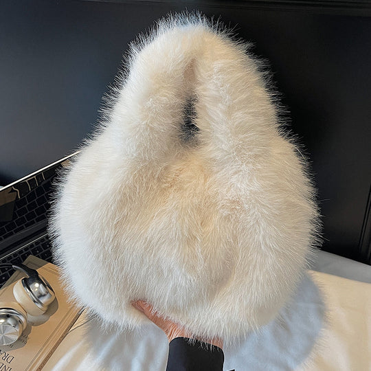 Damen stylische und flauschige Umhängetasche Nord Taschen