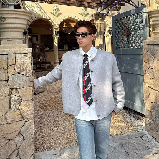 Herren Modischer Strickcardigan mit Knopfleiste Nord Taschen 1787964670