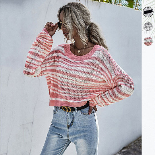Damen Lässiger Strickpullover mit Oversized-Schnitt Nord Taschen