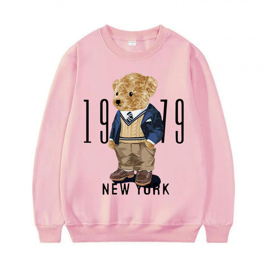 Damen Gemütlicher Sweatshirt mit Bärenmotiv Nord Taschen