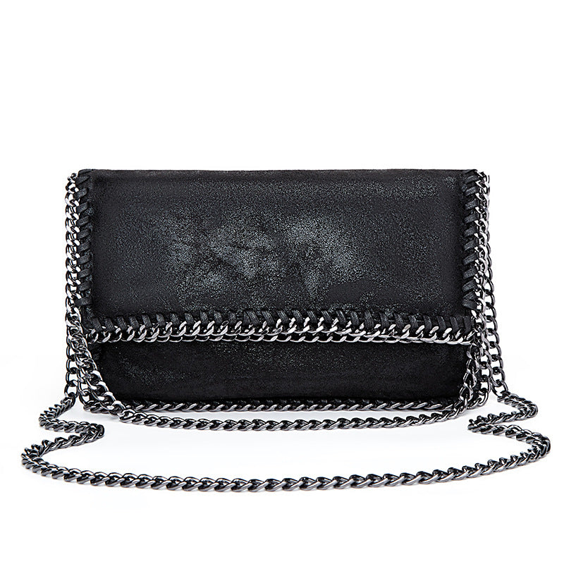 Damen Clutch-Tasche mit elegantem Kettenakzent und geschmeidiger Oberfläche Nord Taschen