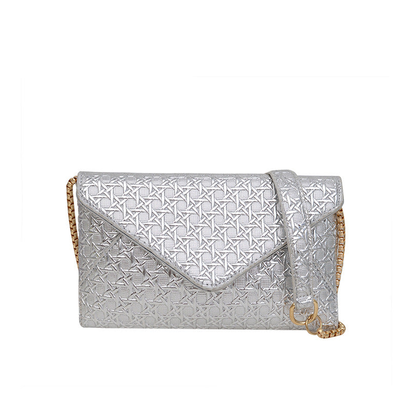 Damen Umhängetasche mit strukturiertem Design und goldenen Akzenten Nord Taschen