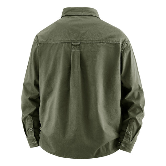 Herren Lässige Utility-Hemdjacke Nord Taschen