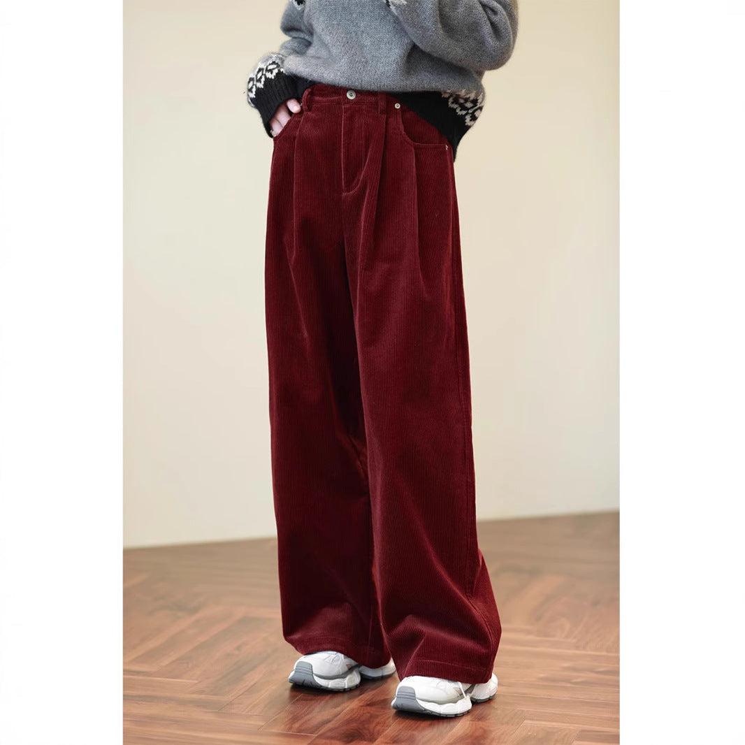 Damen Weit geschnittene Cordhose Nord Taschen