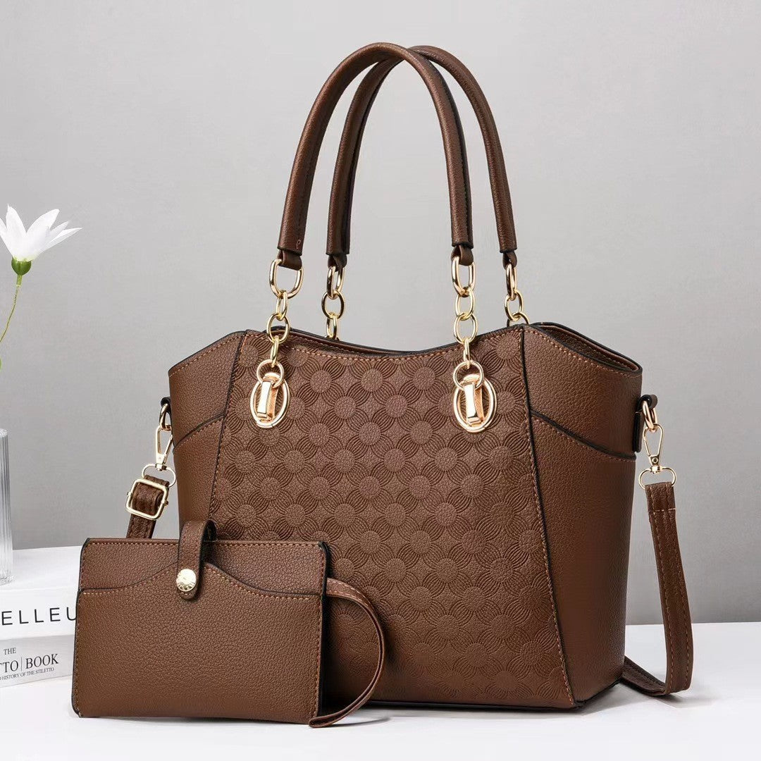 Damen elegante Handtasche mit praktischem Mini-Portemonnaie Nord Taschen