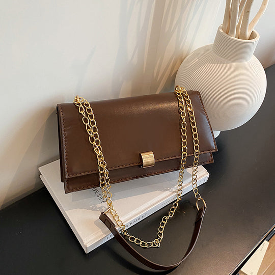 Damen elegante Umhängetasche mit goldenen Kettenakzenten Nord Taschen